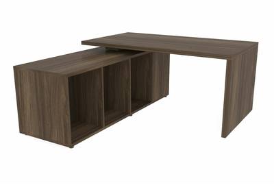 Стол на опорной сервисной тумбе (левый) Norman NR160TSG