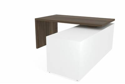 Стол на опорной сервисной тумбе (правый) Norman NR160TSD