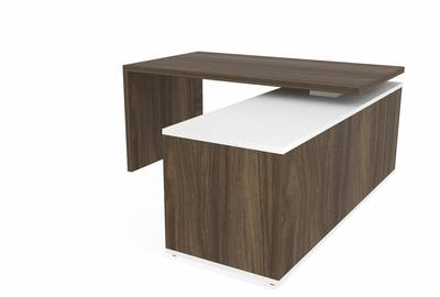 Стол на опорной сервисной тумбе (правый) Norman NR160TSD