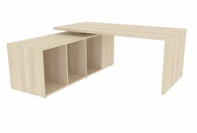 Стол на опорной сервисной тумбе (левый) Norman NR180TSG
