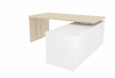 Стол на опорной сервисной тумбе (правый) Norman NR180TSD