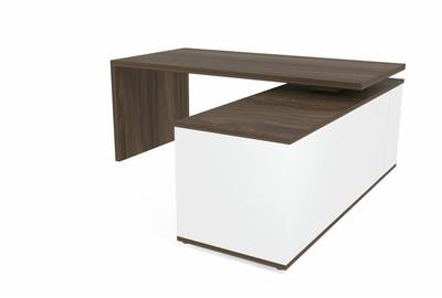 Стол на опорной сервисной тумбе (правый) Norman NR180TSD