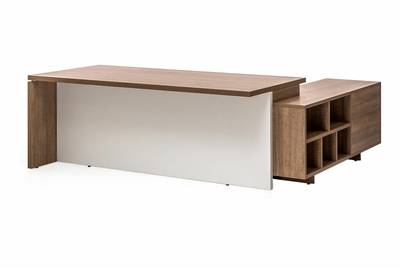 Стол на опорной сервисной тумбе в кабинет руководителя Terra 106/DB/W3/DB/DB.W3.07