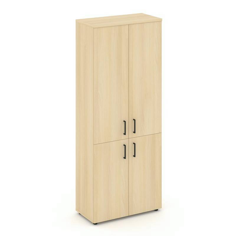 Style Project Шкаф высокий широкий SN.STS.E-104 Акация Лорка/Черный Ручки 796*400*1982