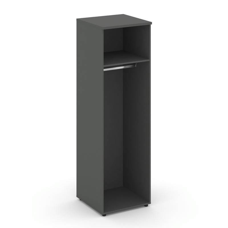 Style Project Гардероб узкий глубокий SN.GB.E-002 Антрацит/Черный Ручки 600*600*1982