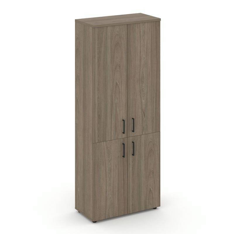 Style Project Шкаф высокий широкий SN.STS-104 Вяз Благородный/Черный Ручки 796*400*1982