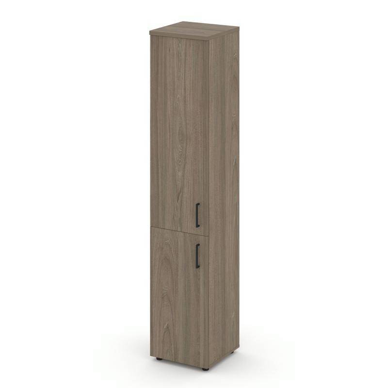 Style Project Шкаф высокий узкий SN.STU-104(L) Вяз Благородный/Черный Ручки 400*400*1982