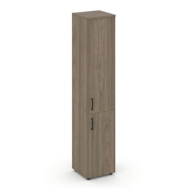 Style Project Шкаф высокий узкий SN.STU.E-104(R) Вяз Благородный/Черный Ручки 400*400*1982