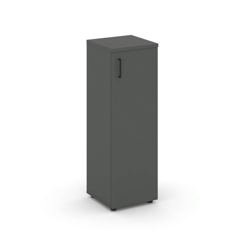 Style Project Шкаф средний узкий SN.STU-204(R) Антрацит/Черный Ручки 400*400*1203