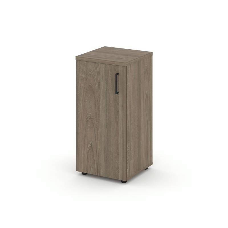 Style Project Шкаф низкий узкий SN.STU-301(L) Вяз Благородный/Черный Ручки 400*400*833