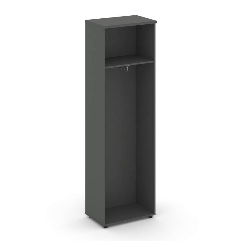Style Project Гардероб узкий неглуб. SN.GB-001 Антрацит/Черный Ручки 600*400*1982