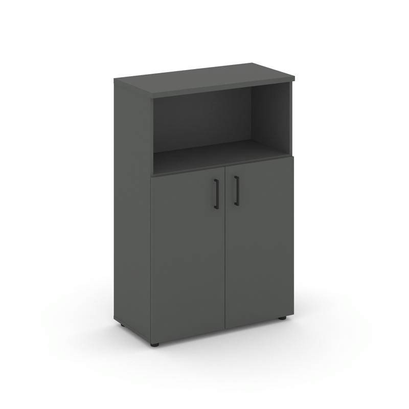 Style Project Шкаф средний широкий SN.STS-201 Антрацит/Черный Ручки 796*400*1203