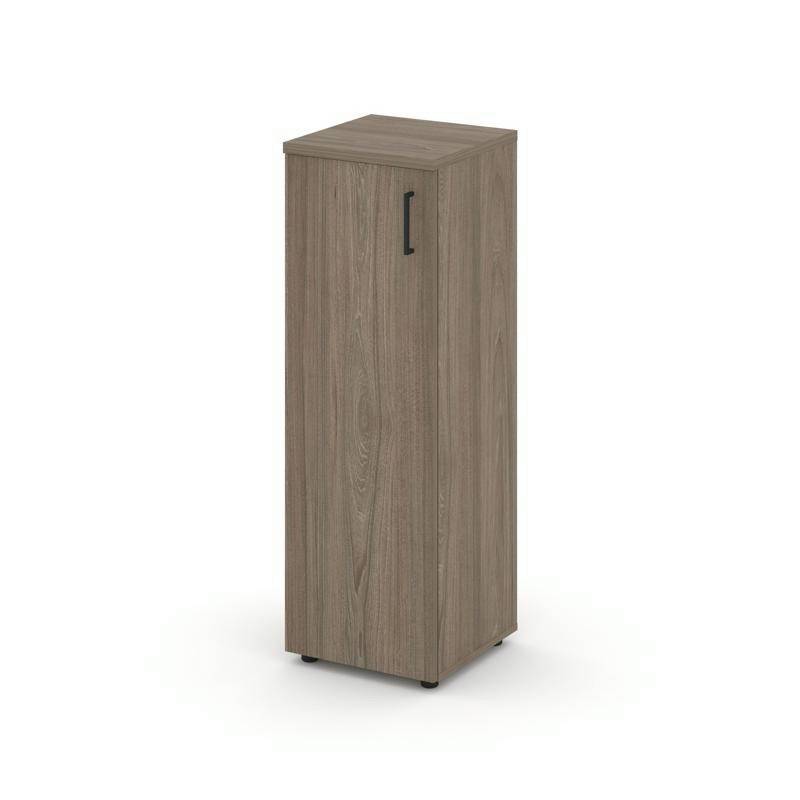 Style Project Шкаф средний узкий SN.STU.E-204(L) Вяз Благородный/Черный Ручки 400*400*1203
