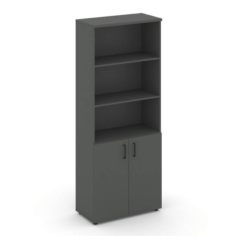 Style Project Шкаф высокий широкий SN.STS.E-101 Антрацит/Черный Ручки 796*400*1982