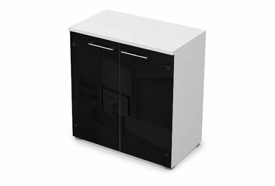 Шкаф низкий со стеклом Gloss line 9НШ.023.4