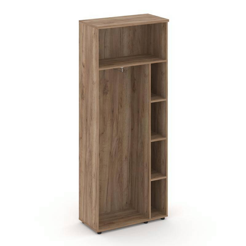 Style Project Гардероб широкий неглуб. SN.GB.E-003 Дуб Табак/Черный Ручки 796*400*1982