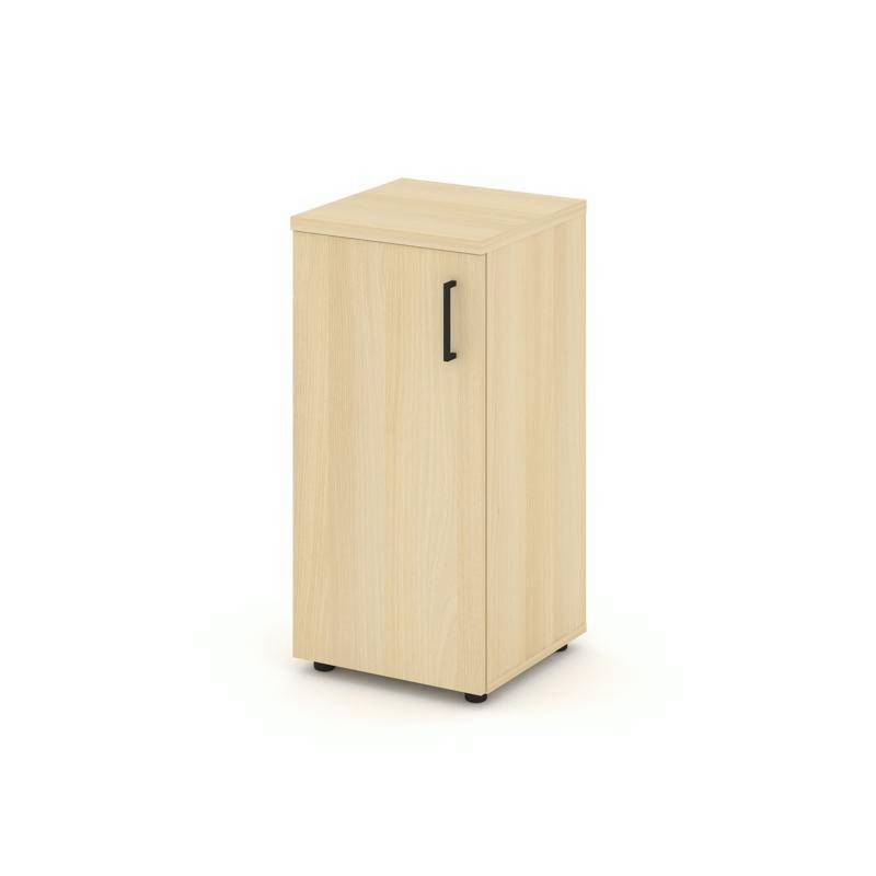 Style Project Шкаф низкий узкий SN.STU.E-301(L) Акация Лорка/Черный Ручки 400*400*833