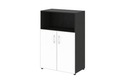 Шкаф для документов широкий средний (нужен топ) Yalta LT.ST-2.2 R white