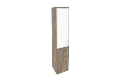 Шкаф высокий узкий левый Onix O.SU-1.2R(L) white