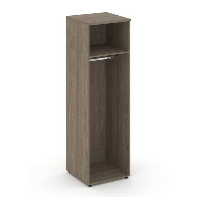 Style Project Гардероб узкий глубокий SN.GB-002 Вяз Благородный/Черный Ручки 600*600*1982