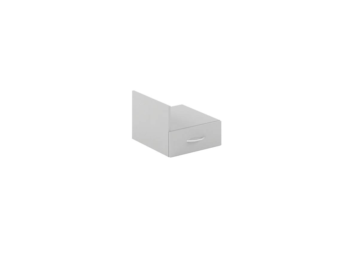 Тумба подвесная с 1-м ящ. SC-1V Серый 412*450*323(163) SIMPLE