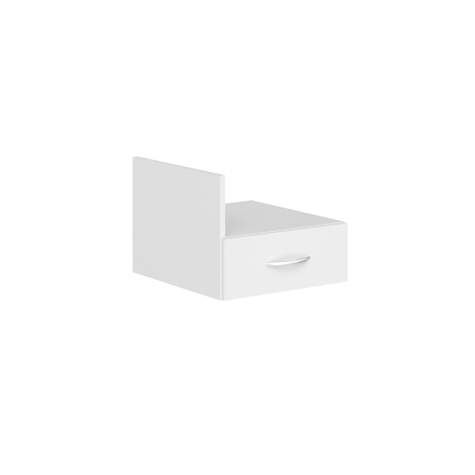 Тумба подвесная с 1-м ящ  SC-1V Белый 412х450х323(163) SIMPLE