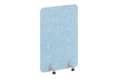 Напольный экран на металлических опорах, на роликах R-line soft AP.R-100-150