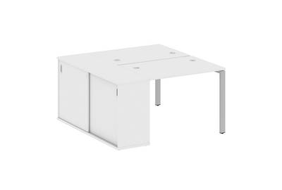 Рабочая станция с опорным шкафом-купе Metal system style БП.РС-СШК-1.1