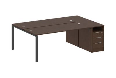 Рабочая станция с опорной тумбой Metal system style БП.РС-СТП-2.5