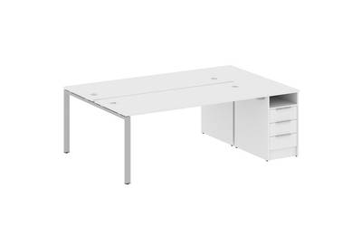 Рабочая станция с опорной тумбой Metal system style БП.РС-СТП-2.5