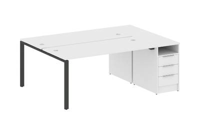 Рабочая станция с опорной тумбой Metal system style БП.РС-СТП-2.4