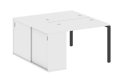 Рабочая станция с опорным шкафом-купе Metal system style БП.РС-СШК-1.1