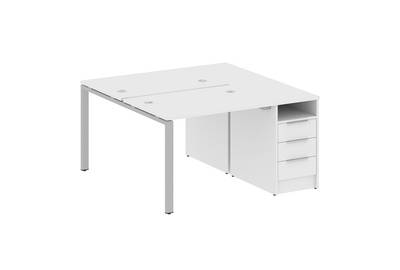 Рабочая станция с опорной тумбой Metal system style БП.РС-СТП-2.1