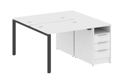 Рабочая станция с опорной тумбой Metal system style БП.РС-СТП-2.1