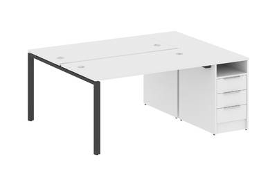 Рабочая станция с опорной тумбой Metal system style БП.РС-СТП-2.3