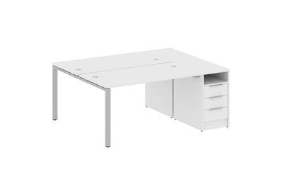 Рабочая станция с опорной тумбой Metal system style БП.РС-СТП-2.3