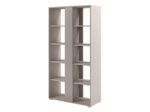 Стеллаж высокий с планкой открытый 950х396х1820 D-74_Акация Морава/Кашемир серый