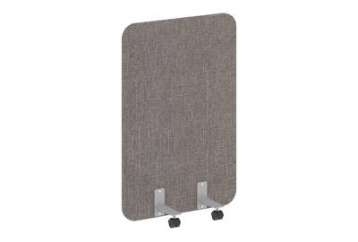 Напольный экран на металлических опорах, на роликах R-line soft AP.R-80-120