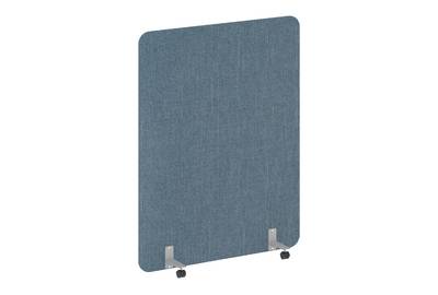 Напольный экран на металлических опорах, на роликах R-line soft AP.R-140-180