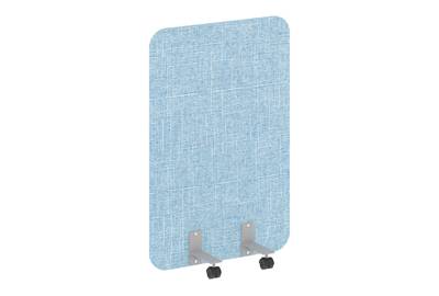 Напольный экран на металлических опорах, на роликах R-line soft AP.R-80-120