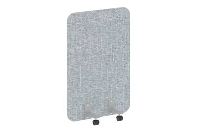 Напольный экран на металлических опорах, на роликах R-line soft AP.R-80-120