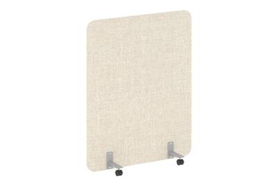 Напольный экран на металлических опорах, на роликах R-line soft AP.R-120-150
