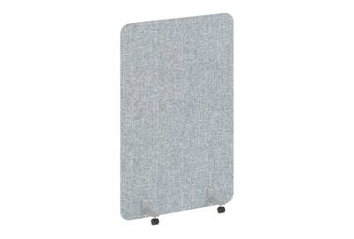 Напольный экран на металлических опорах, на роликах R-line soft AP.R-120-180