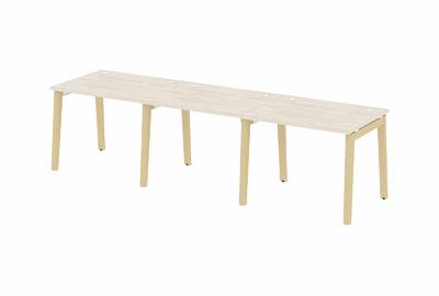 Рабочая станция на деревянных опорах Onix wood OW.RS-3.1.8
