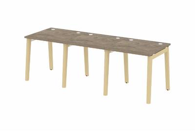 Рабочая станция на деревянных опорах Onix wood OW.RS-3.0.8