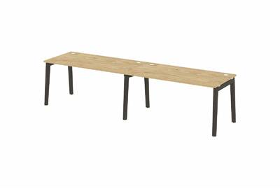 Рабочая станция на деревянных опорах Onix wood OW.RS-2.4.8