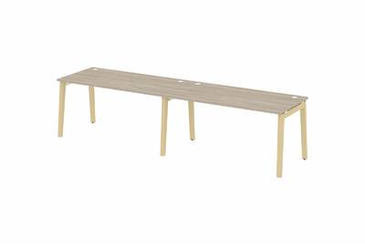 Рабочая станция на деревянных опорах Onix wood OW.RS-2.4.8