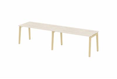 Рабочая станция на деревянных опорах Onix wood OW.RS-2.4.8
