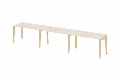 Рабочая станция на деревянных опорах Onix wood OW.RS-3.3.7