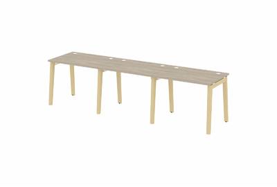 Рабочая станция на деревянных опорах Onix wood OW.RS-3.1.7